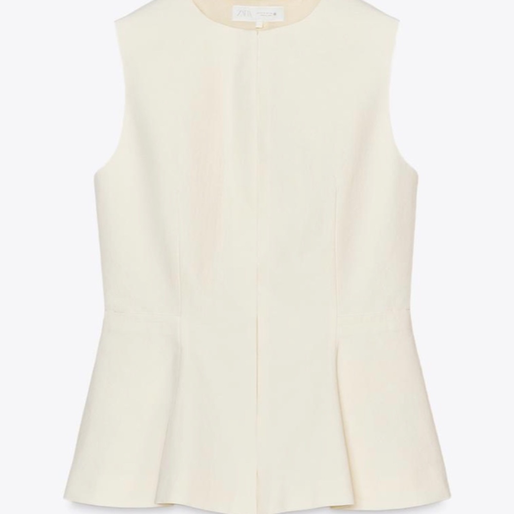 Zara Collection Peplum Top